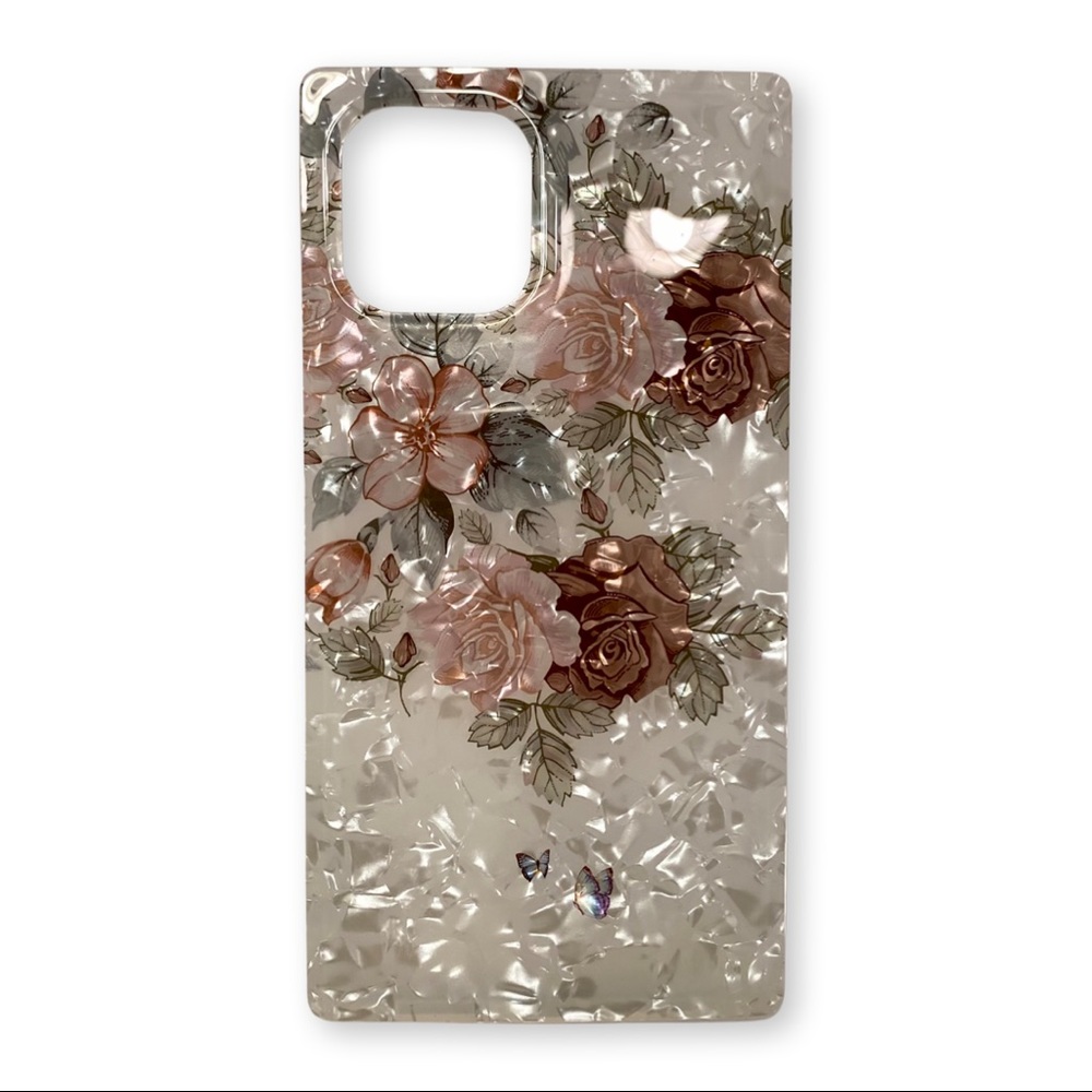 iphone 11 pro pearlescent floral case